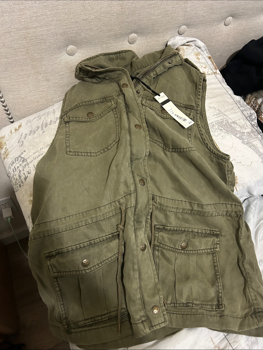 Max Jeans Light Olive Utility Jacket